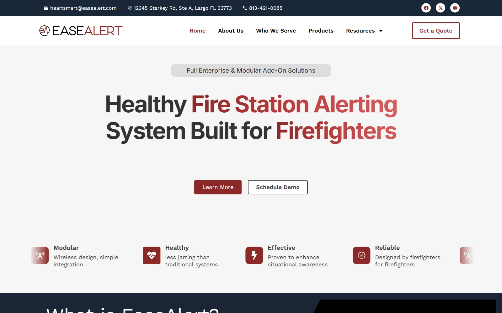 EaseAlert website