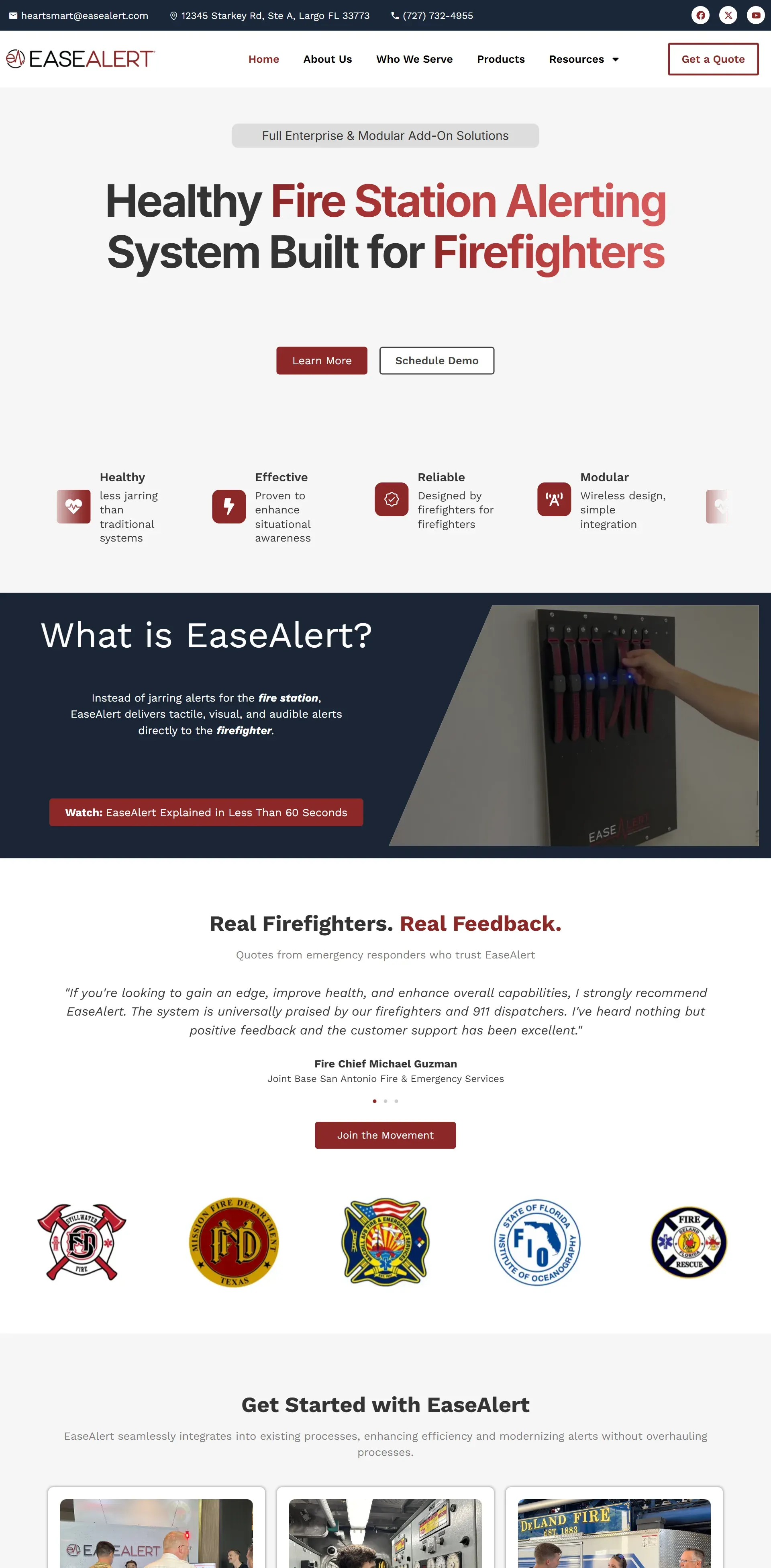 EaseAlert homepage