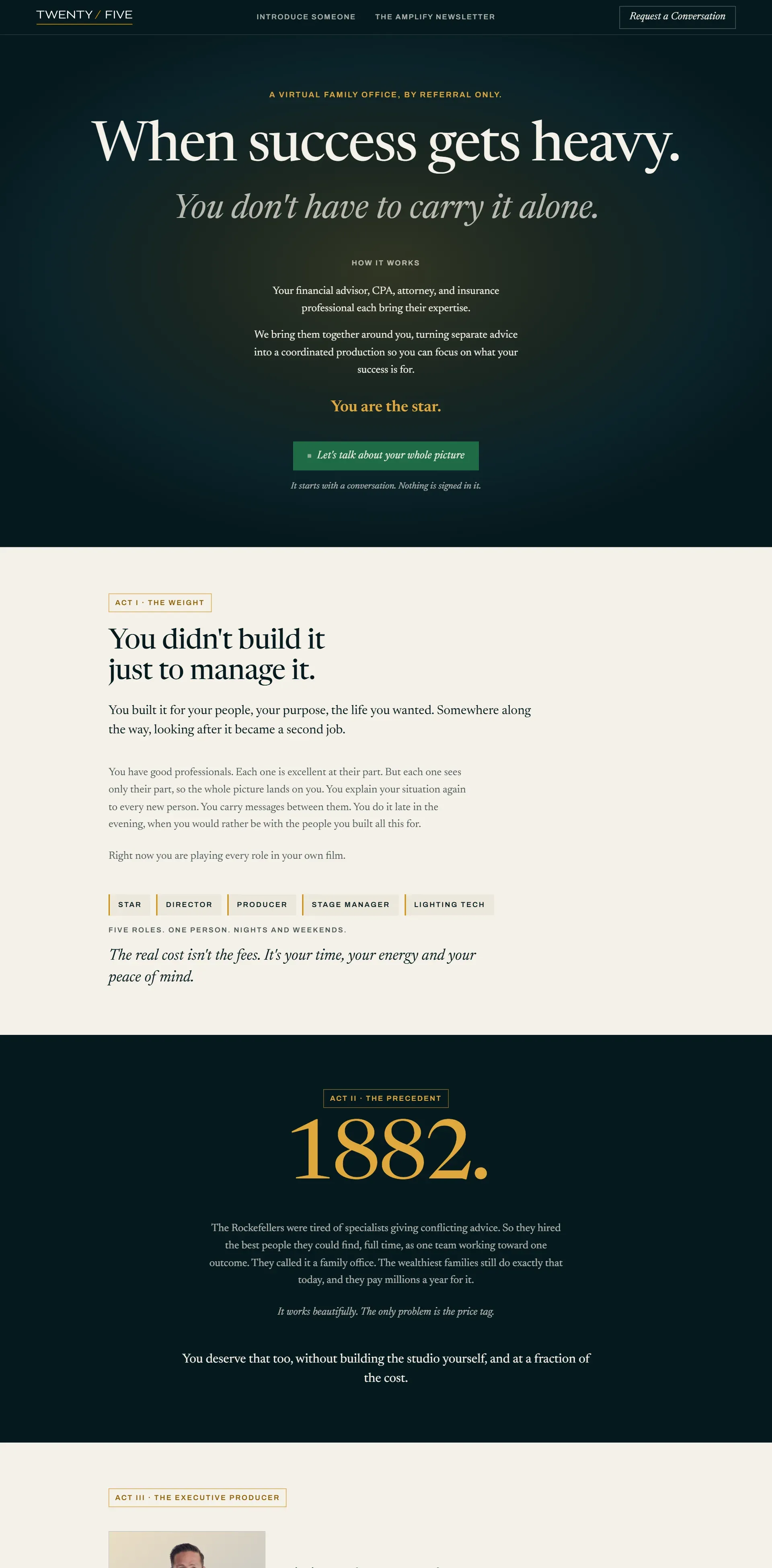 Twenty / Five homepage